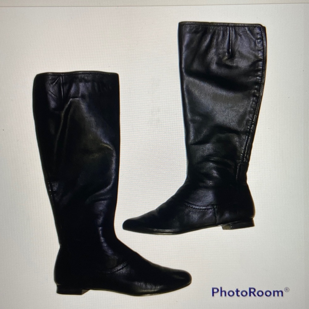 Nine West Women’s Black Leather Boots size 6.5
